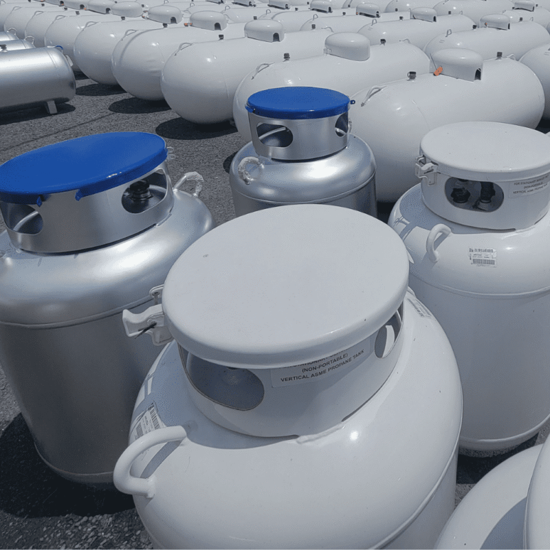 57-Gallon Vertical Propane Tank